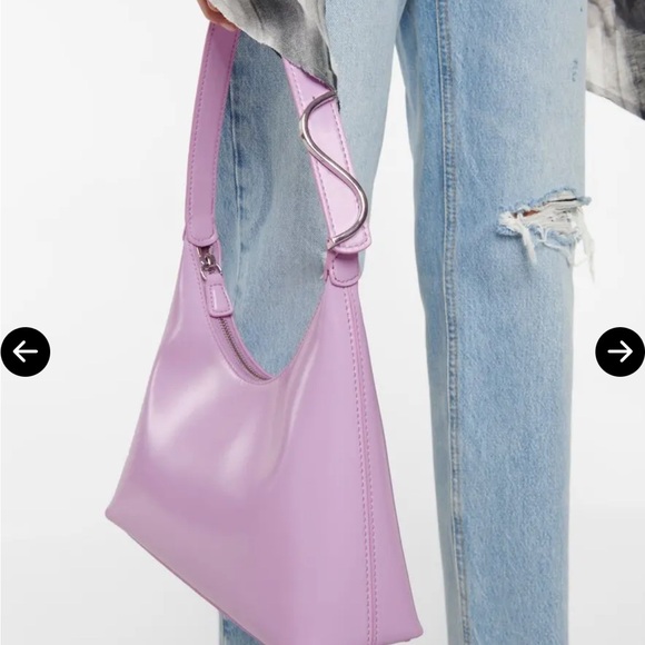 Staud Scotty Bag Lavender Shoulder Bag - Picture 4 of 12